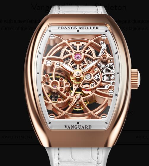 Buy Franck Muller Vanguard Lady Skeleton Replica Watch for sale Cheap Price V 32 S6 SQT (BC)